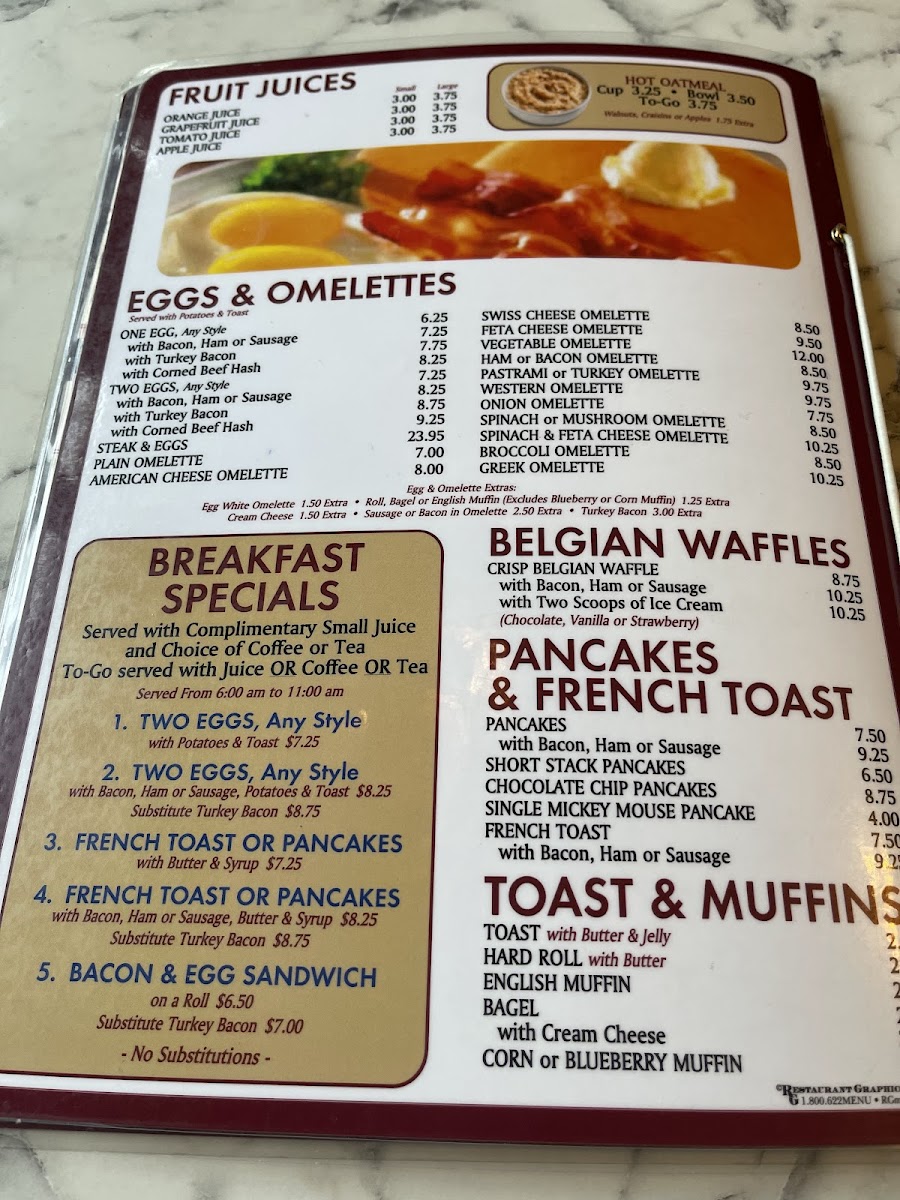 Island Coffee Shop Menu - Image 1